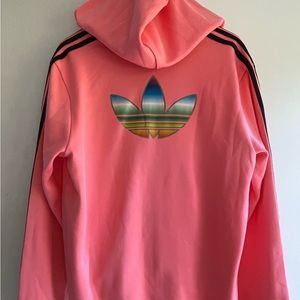 NWT ADIDAS ORIGINALS Full Zip Track Jacket Hoodie Pink XL